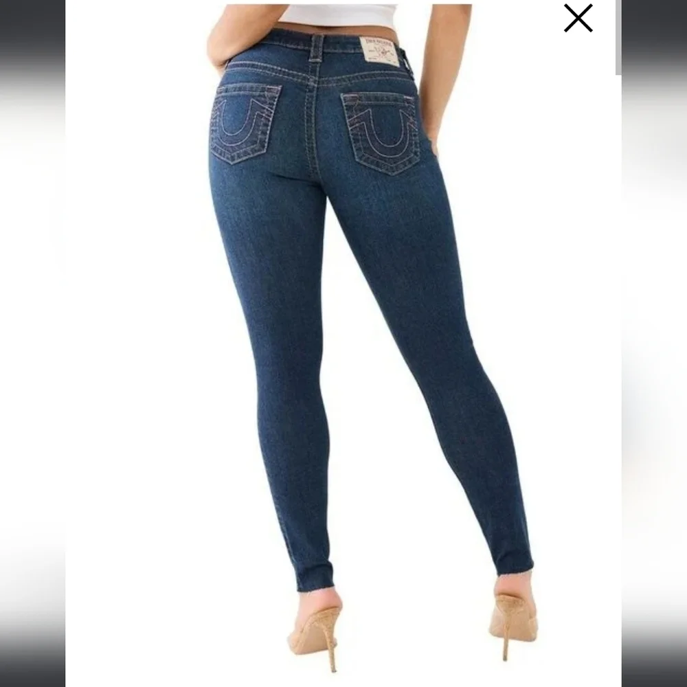TRUE RELIGION WORLD TOUR ICONIC WOMENS SKINNY JEANS 28 - Picture 11 of 12